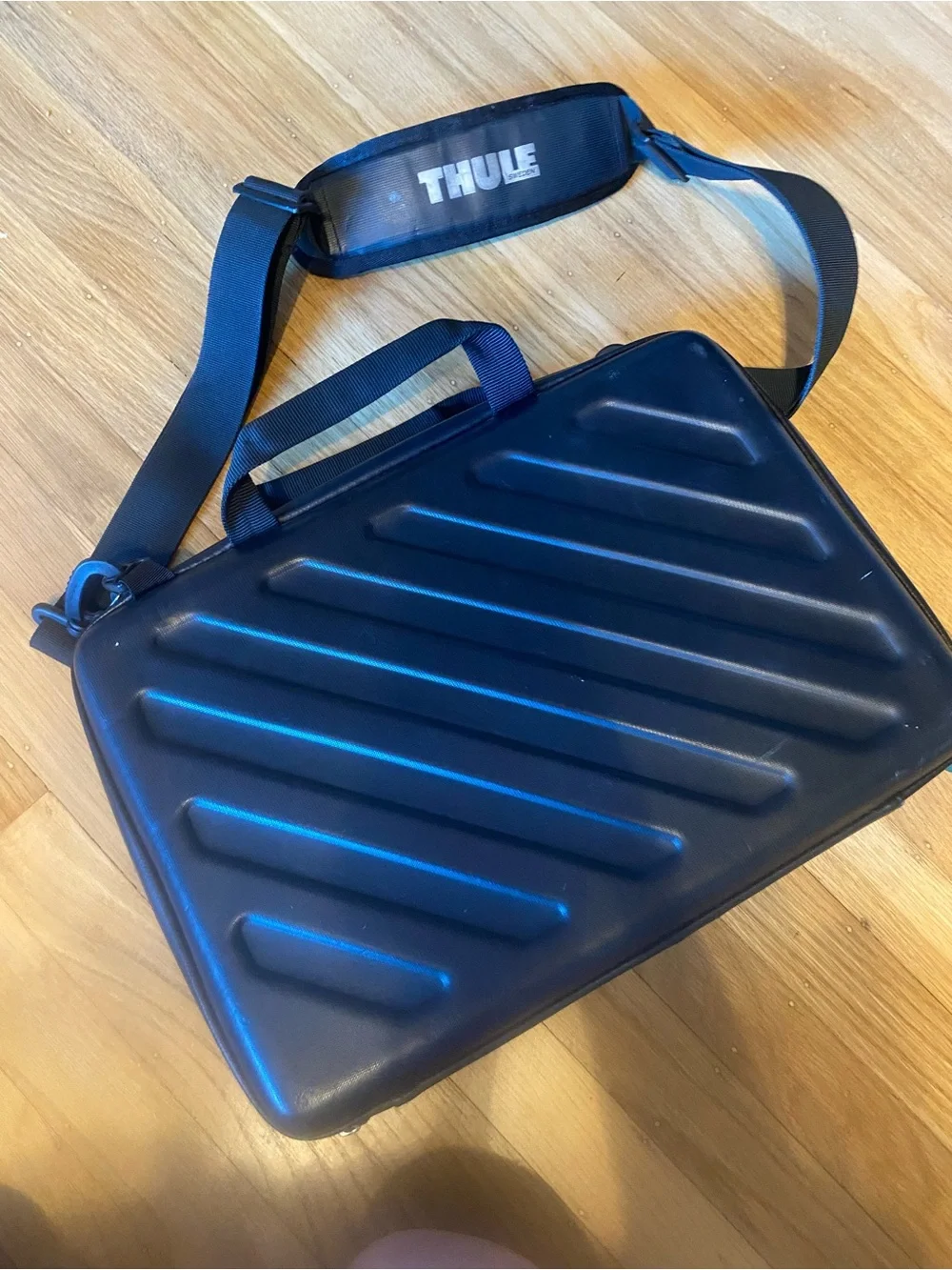 Thule Black Hard-Shell Laptop Briefcase with Shoulder Strap